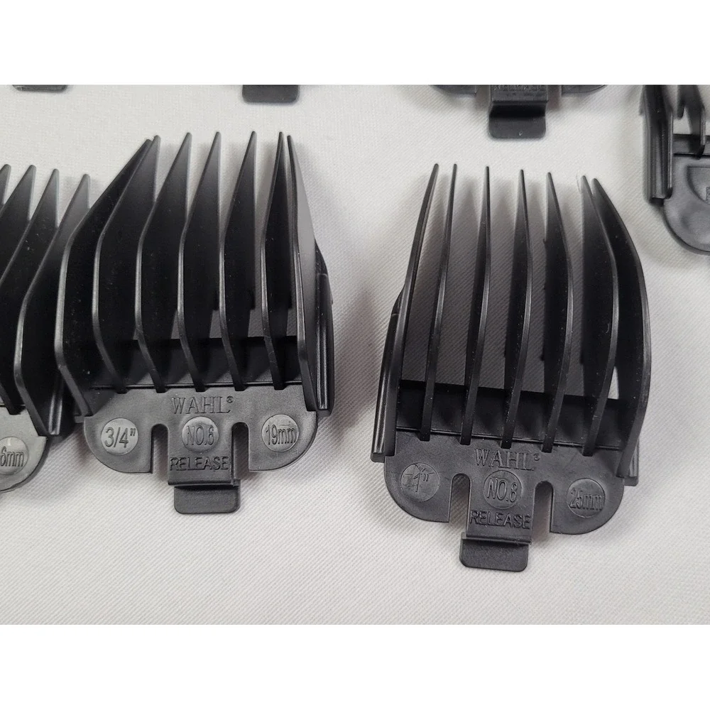 Wahl Replacement Hair Clipper Guards Lot of 9 #1, 1.5, 2, 3, 4, 5, 6, 8, R. Ear